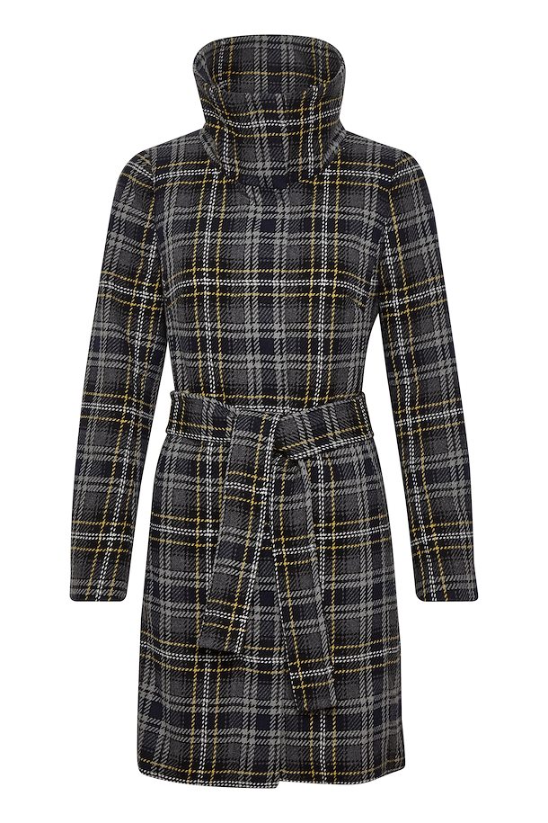 InWear Coat Black / Grey Check – Shop Black / Grey Check Coat from size ...