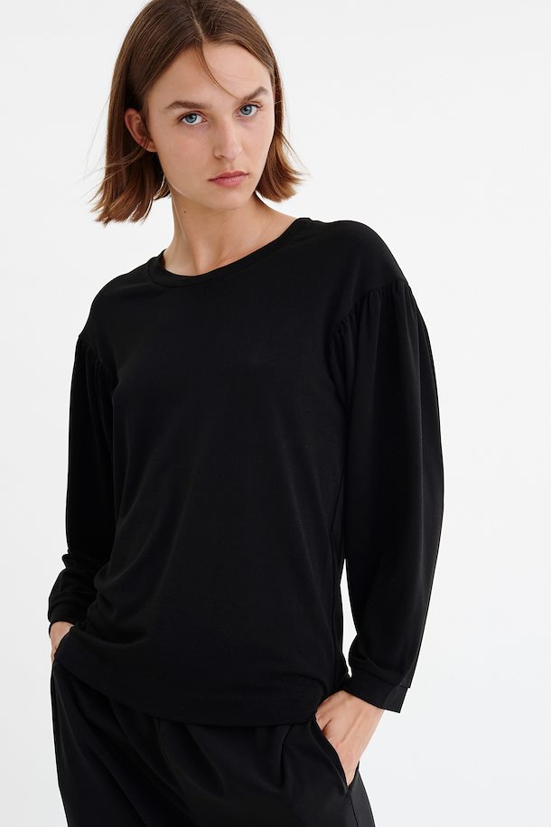InWear Long sleeved T-shirt Black – Shop Black Long sleeved T-shirt ...