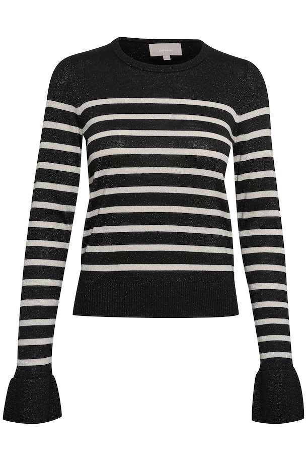 InWear Knit pullover Black Lurex Stripe – Shop Black Lurex Stripe Knit ...