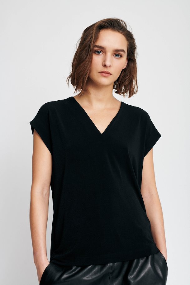 Inwear Short Sleeved T Shirt Black – Shop Black Short Sleeved T Shirt