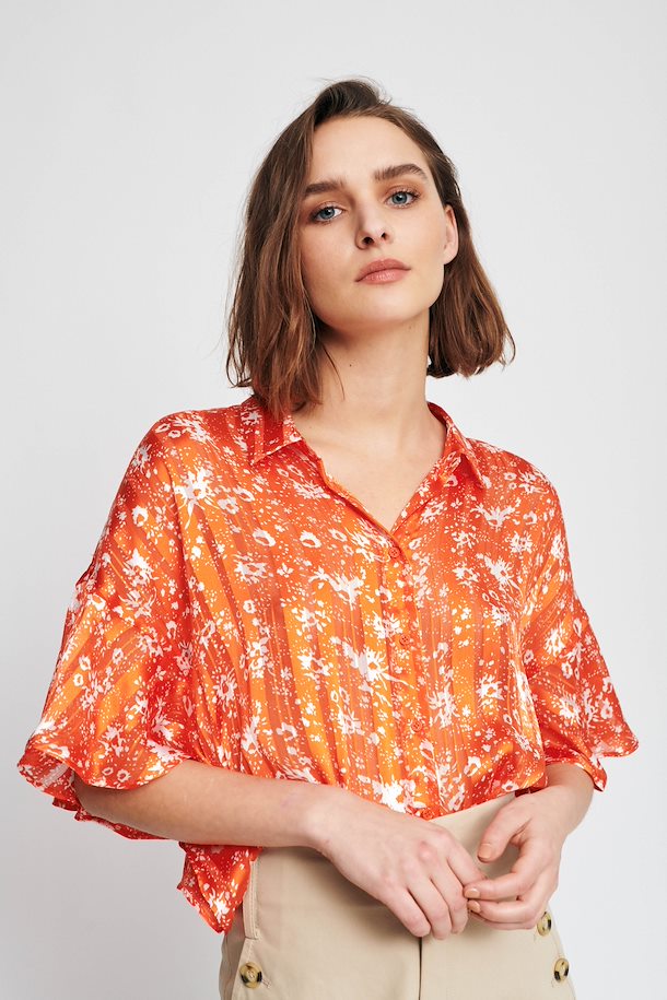 InWear Long sleeved shirt Blood Orange Drissle Flower – Shop Blood ...