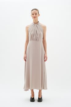 INWEAR Kiko Drawstring Waist Maxi Dress in Melon Juice