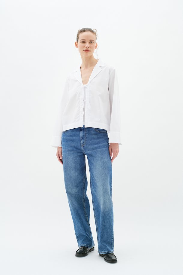 Lyse Super Cropped Shirt in White