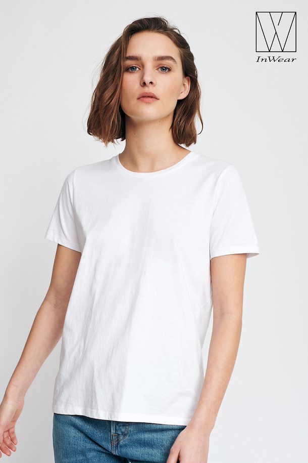 InWear Kurzarm T-Shirt Pure White – Shoppen Sie Pure White Kurzarm T ...