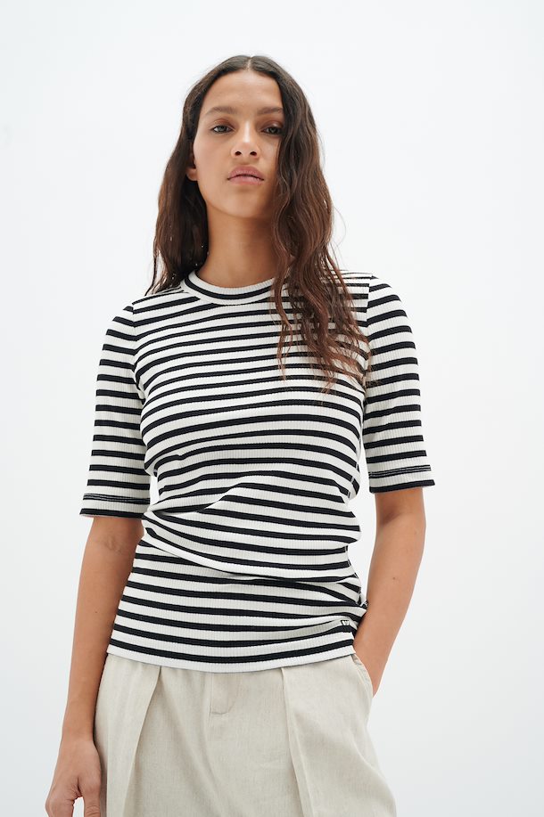 InWear Jersey top Whisper White / Marine Blue – Shop Whisper White ...